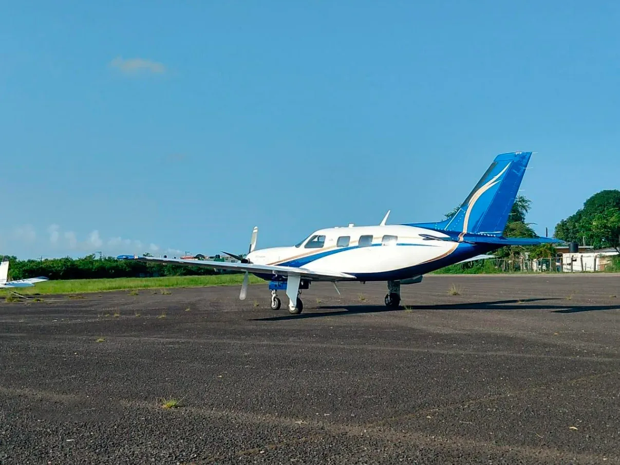 Exterior view of a 2012 Piper Meridian PA-46-500TP.