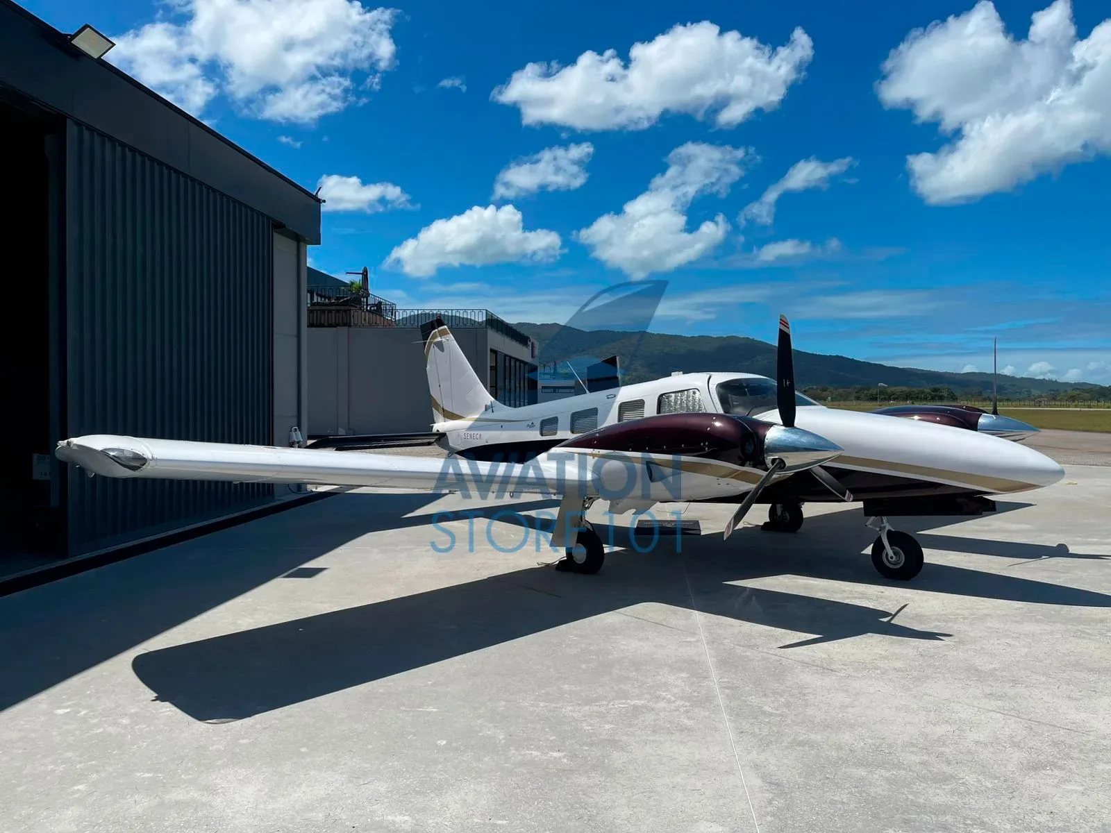 Exterior view of a 2002 Piper Seneca V PA-34-220T.