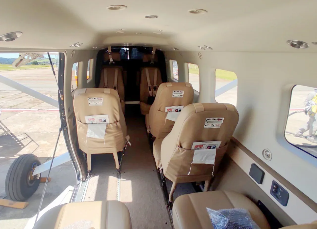 Cabin interior of a 2014 Quest Kodiak 100.