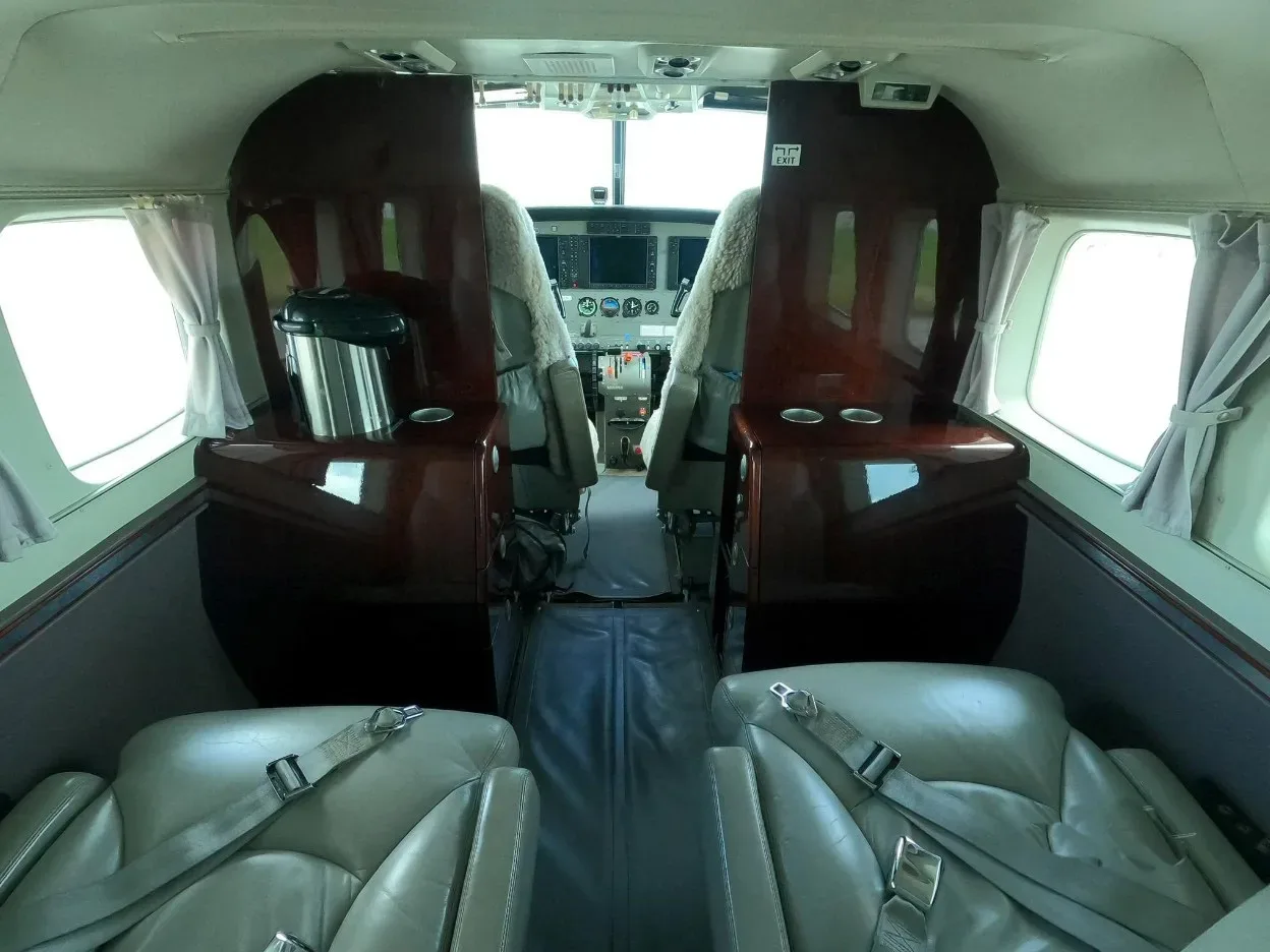 Cabin interior of a 2009 Cessna Grand Caravan 208B.