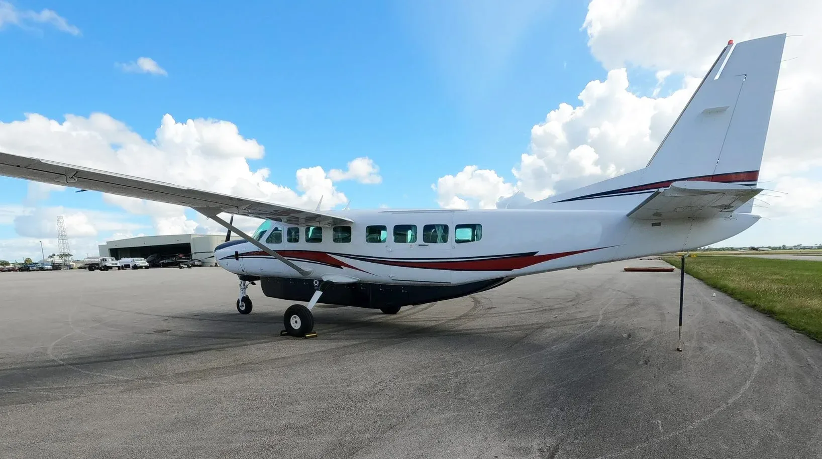 Exterior view of a 2009 Cessna Grand Caravan 208B.