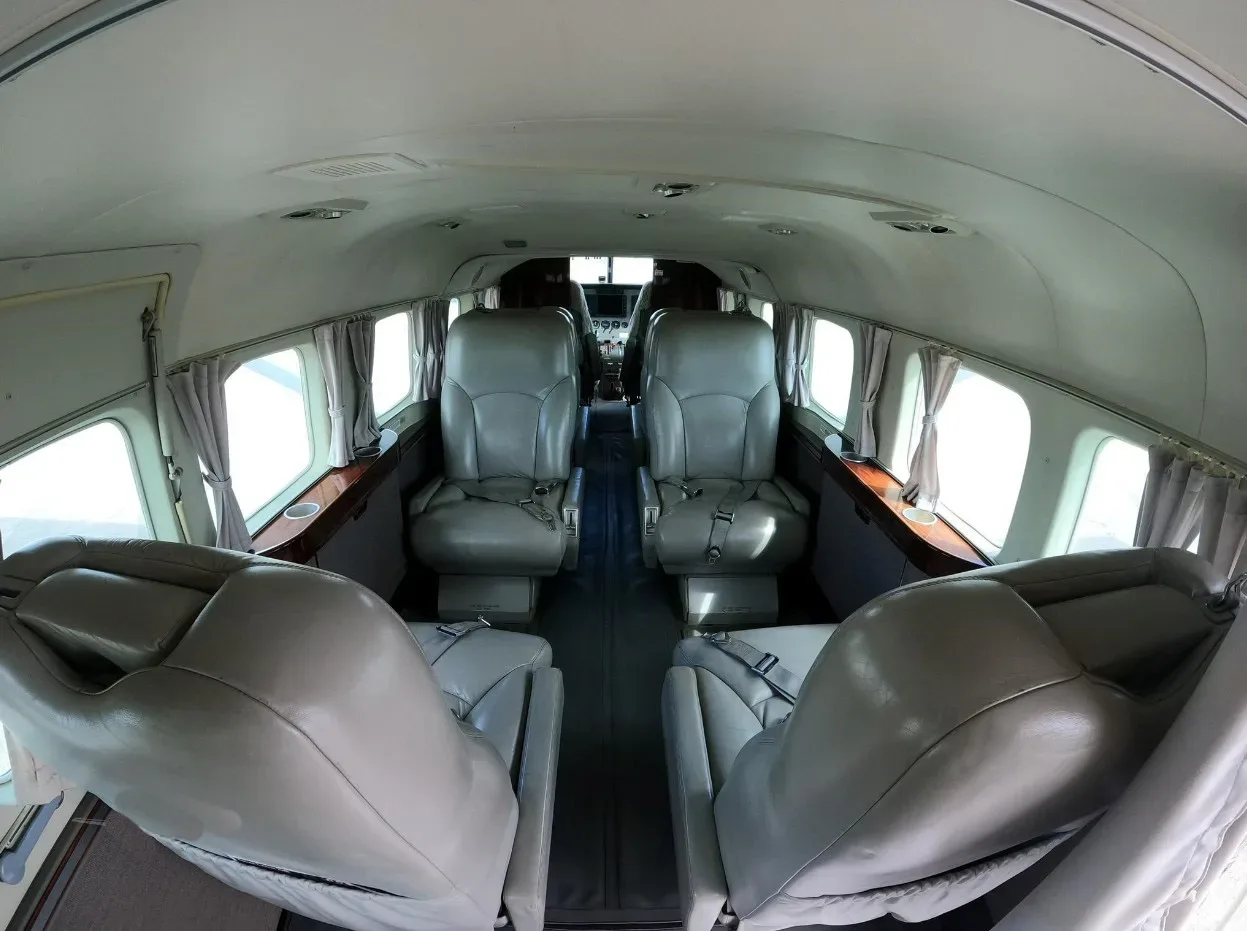 Cabin interior of a 2009 Cessna Grand Caravan 208B.