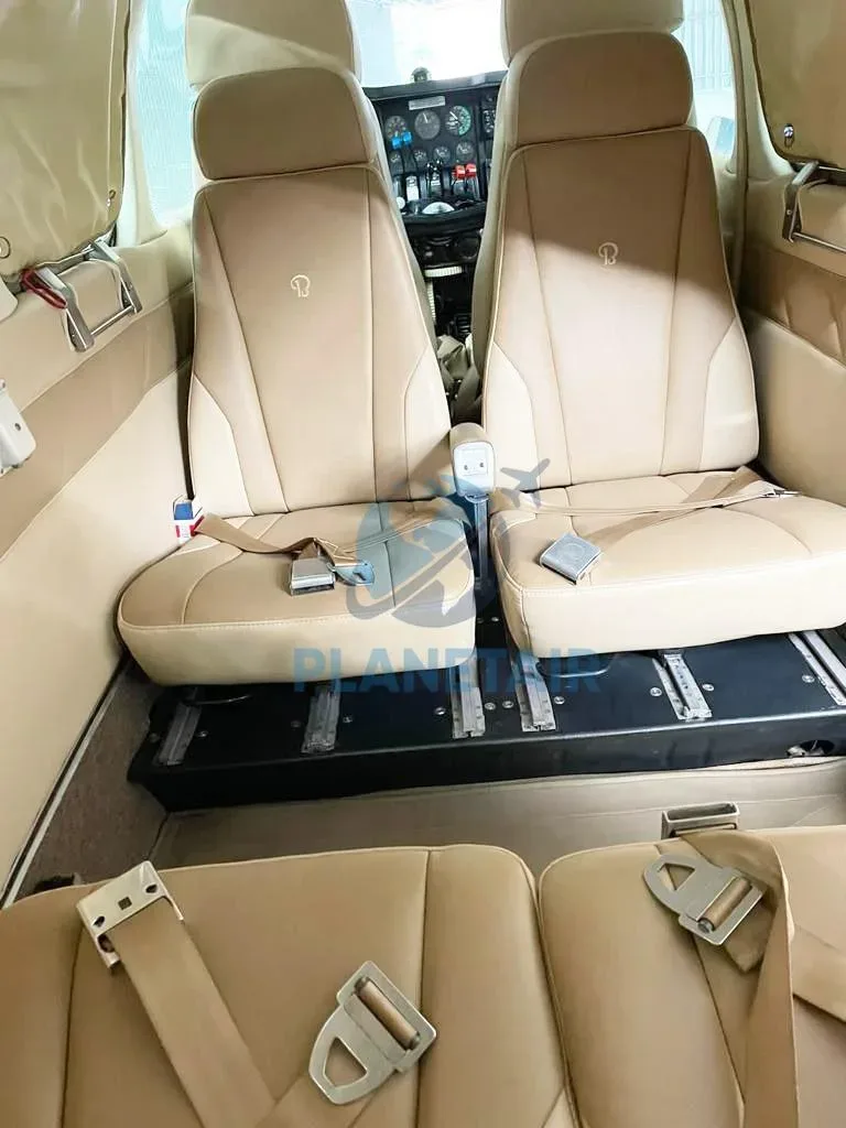 Cabin interior of a 1972 Beechcraft Baron 58.