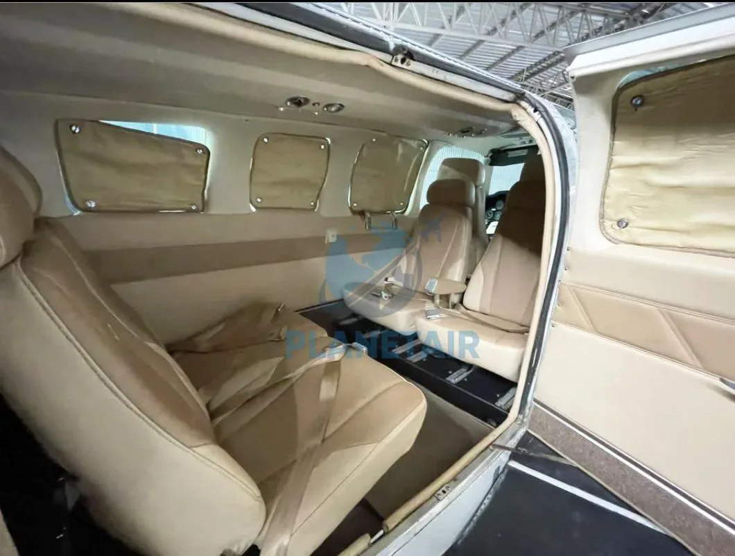 Cabin interior of a 1972 Beechcraft Baron 58.