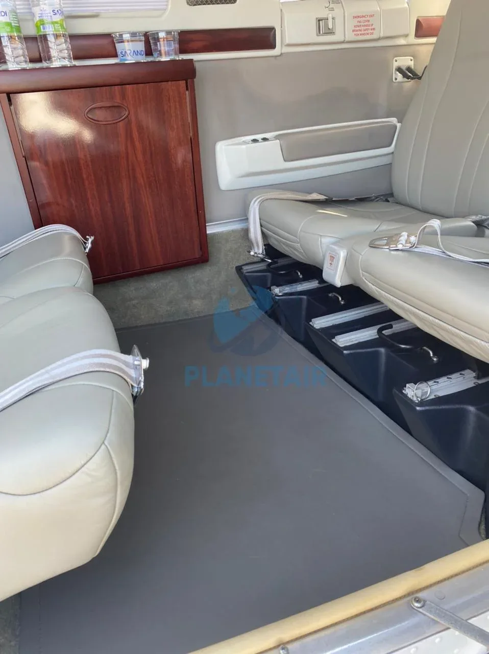 Cabin interior of a 2007 Beechcraft Baron G58.