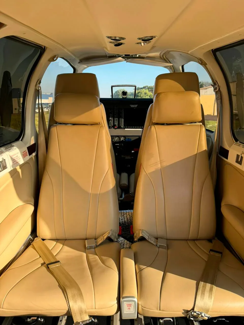 Cabin interior of a 2008 Beechcraft Baron G58.