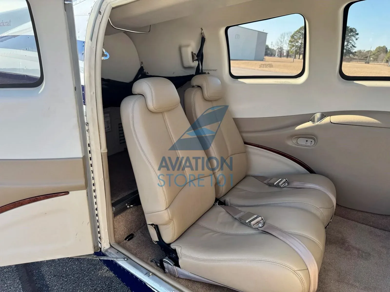 Cabin interior of a 2016 Beechcraft Baron G58.