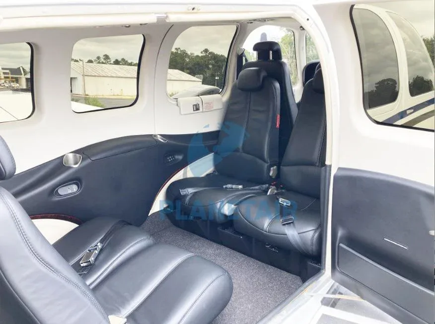 Cabin interior of a 2017 Beechcraft Baron G58.