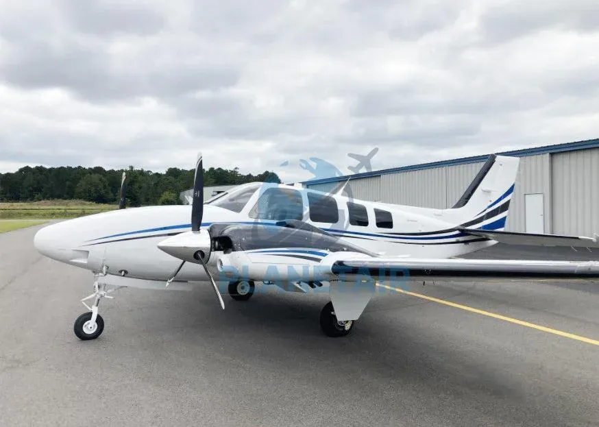 Exterior view of a 2017 Beechcraft Baron G58.