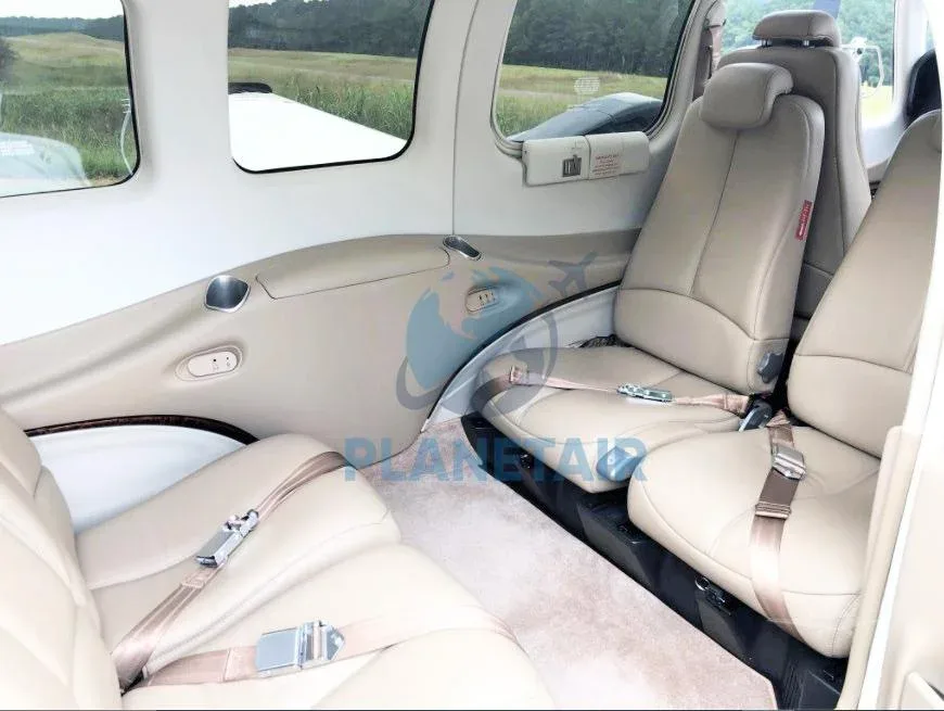 Cabin interior of a 2019 Beechcraft Baron G58.
