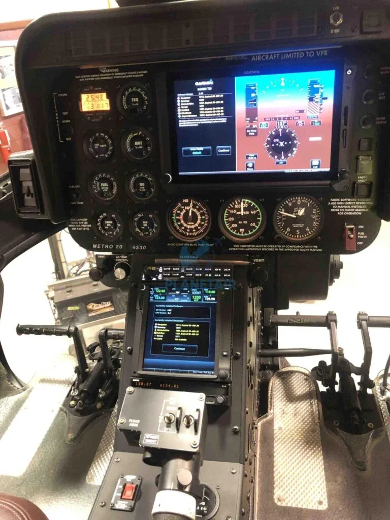 Avionics suite of a 2005 Bell 407.