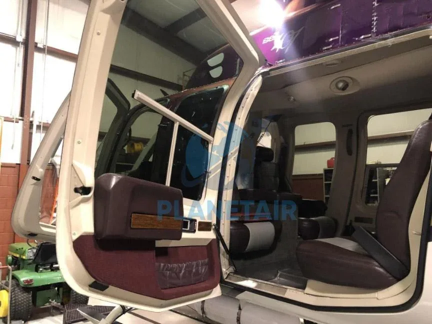 Cabin interior of a 2005 Bell 407.