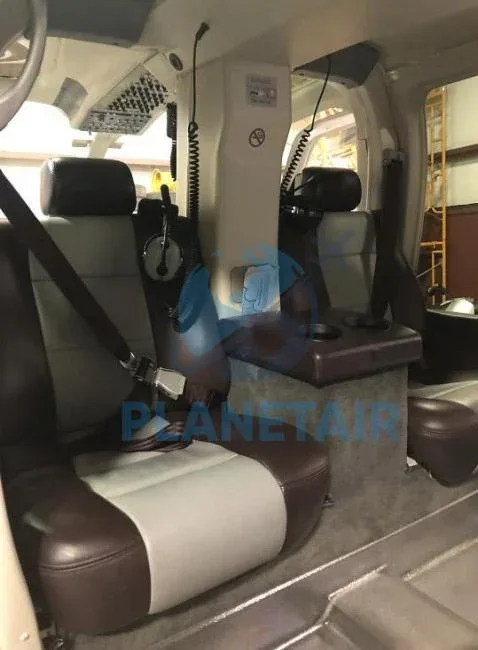 Cabin interior of a 2005 Bell 407.