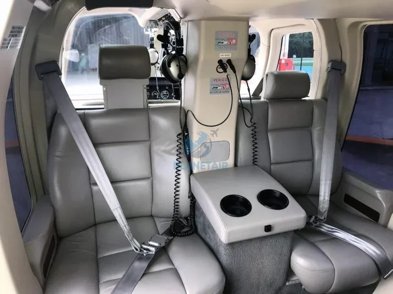 Cabin interior of a 2010 Bell 407.