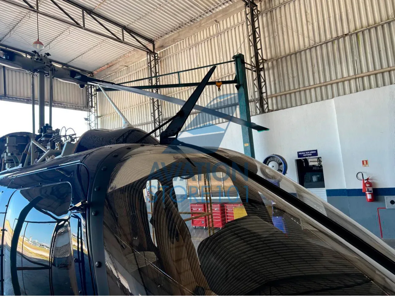 Exterior view of a 2022 Bell 505 Jet Ranger X.