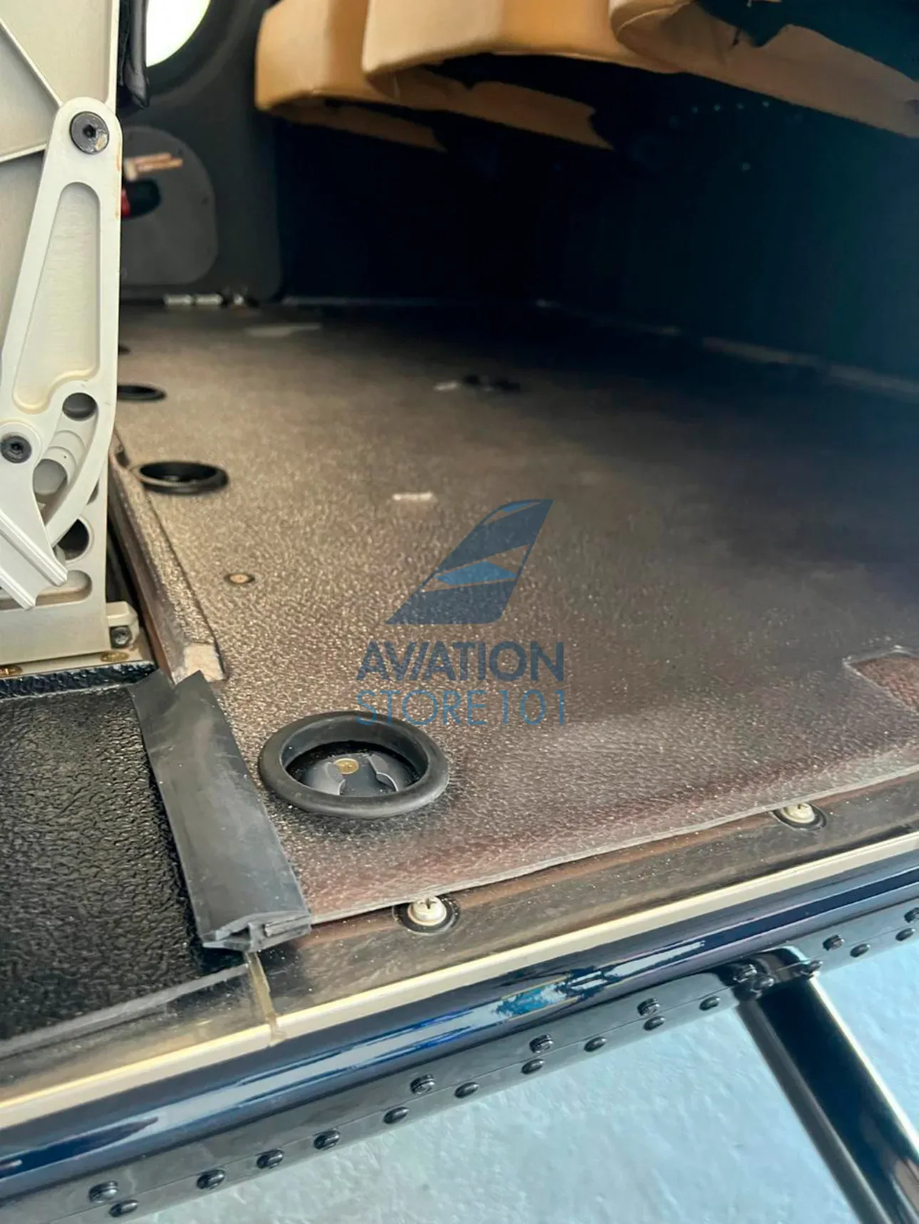 Engine detail of a 2022 Bell 505 Jet Ranger X.