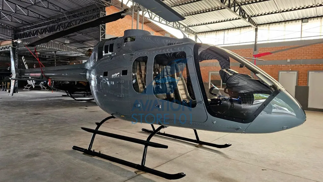Exterior view of a 2024 Bell 505 Jet Ranger X.