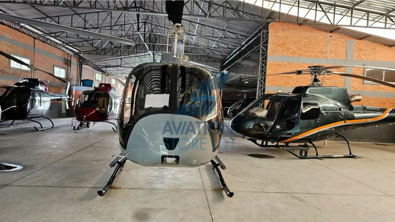Exterior view of a 2024 Bell 505 Jet Ranger X.
