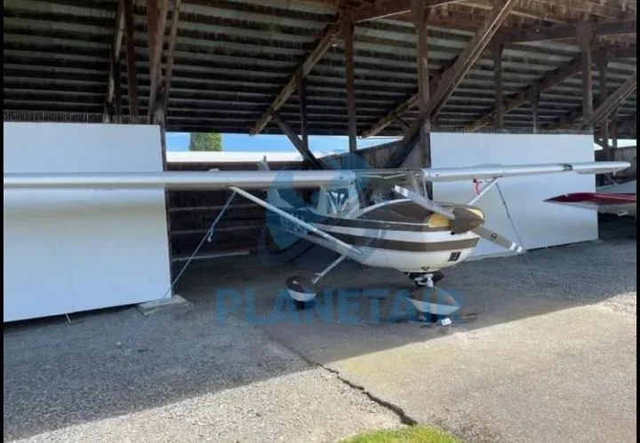 Exterior view of a 1966 Cessna 150G.