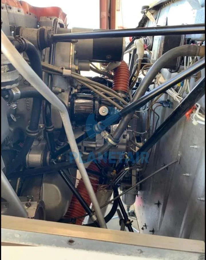 Engine detail of a 1966 Cessna 150G.