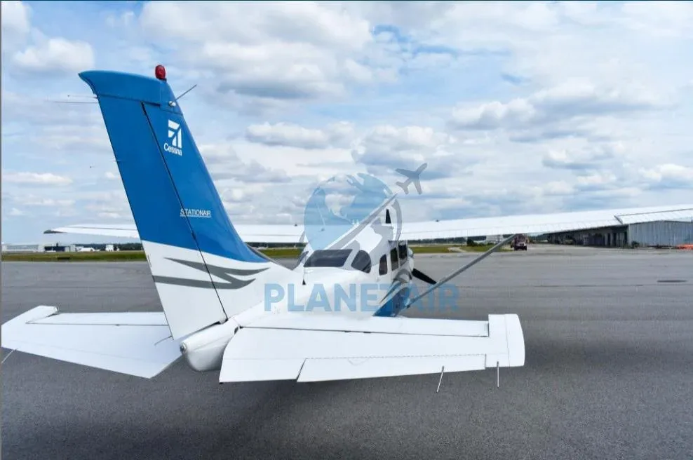 Exterior view of a 2006 Cessna 206H Stationair.