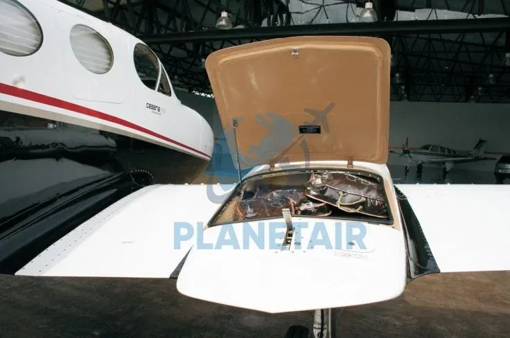 Exterior view of a 1977 Cessna 340A.