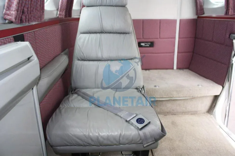 Cabin interior of a 1979 Cessna 340A.