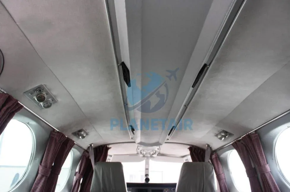 Cabin interior of a 1979 Cessna 340A.