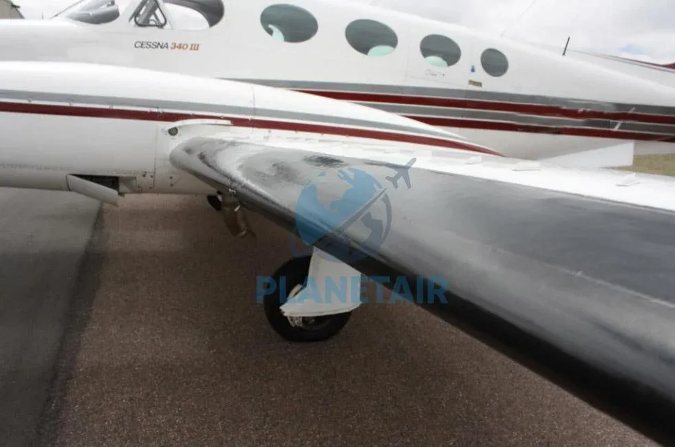 Exterior view of a 1979 Cessna 340A.
