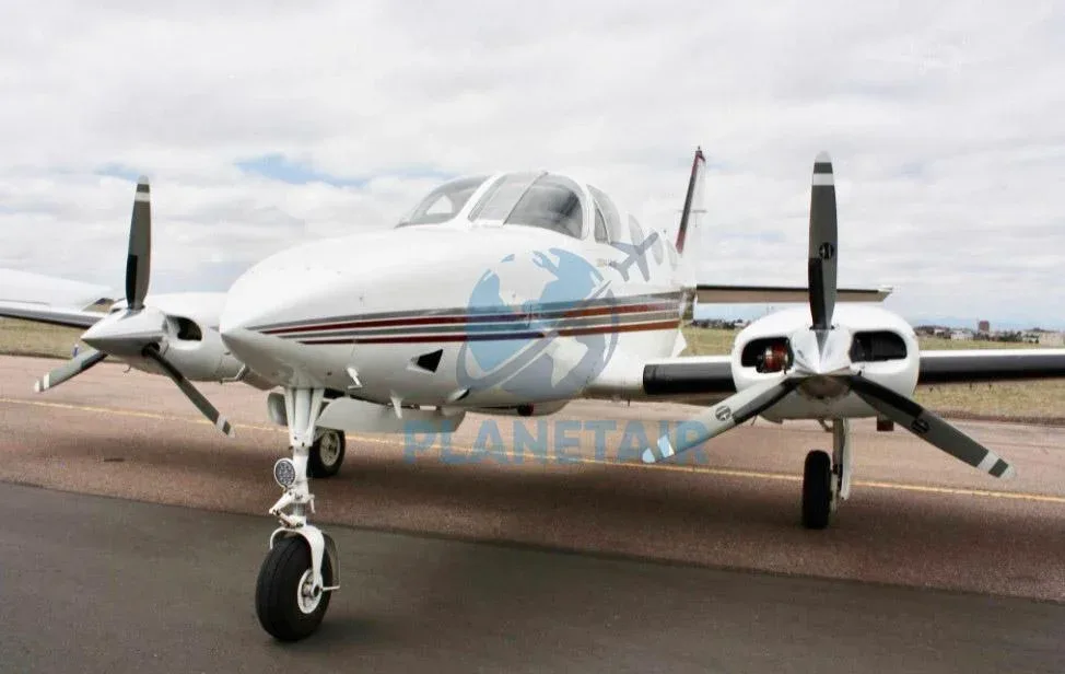 Exterior view of a 1979 Cessna 340A.