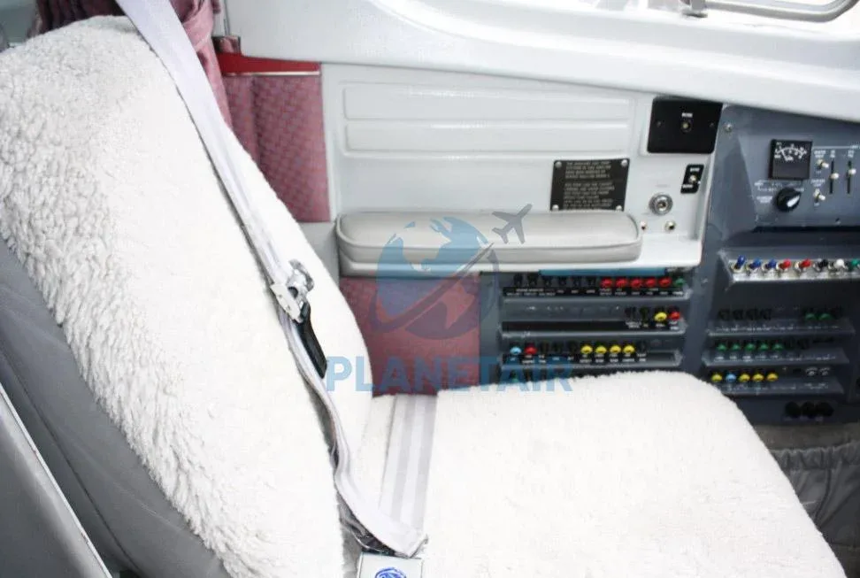 Cabin interior of a 1979 Cessna 340A.