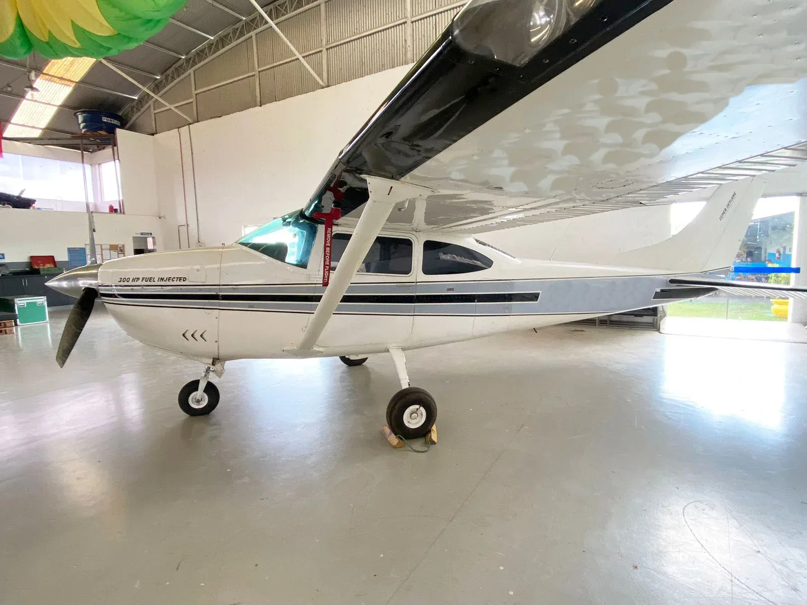 Exterior view of a 1967 Cessna Aircraft 182K.