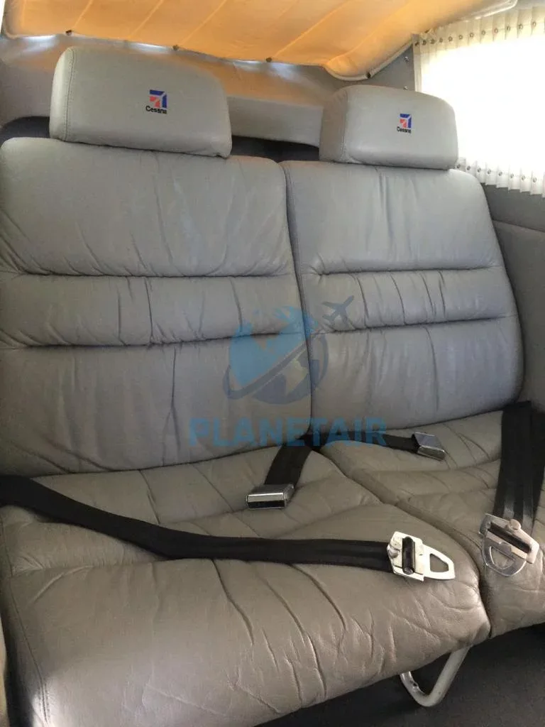 Cabin interior of a 1974 Cessna Aircraft 182P Skylane.
