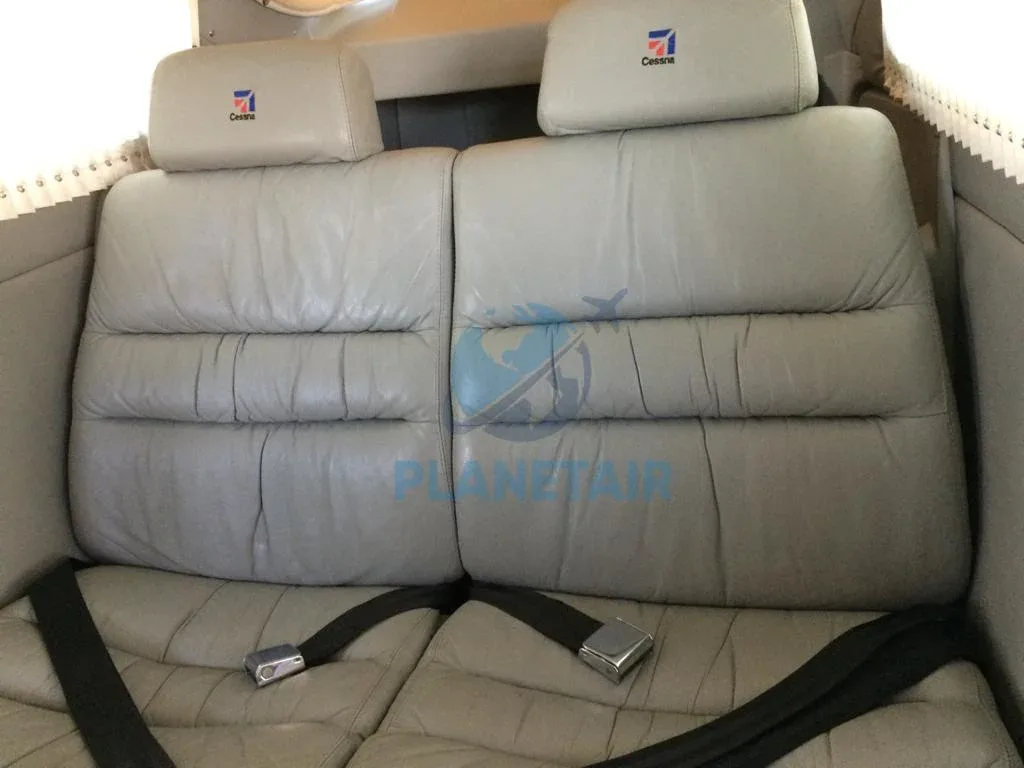 Cabin interior of a 1974 Cessna Aircraft 182P Skylane.