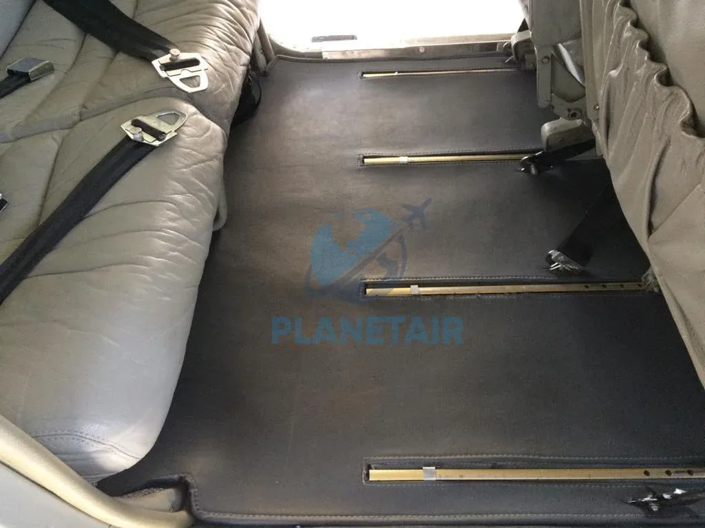 Cabin interior of a 1974 Cessna Aircraft 182P Skylane.