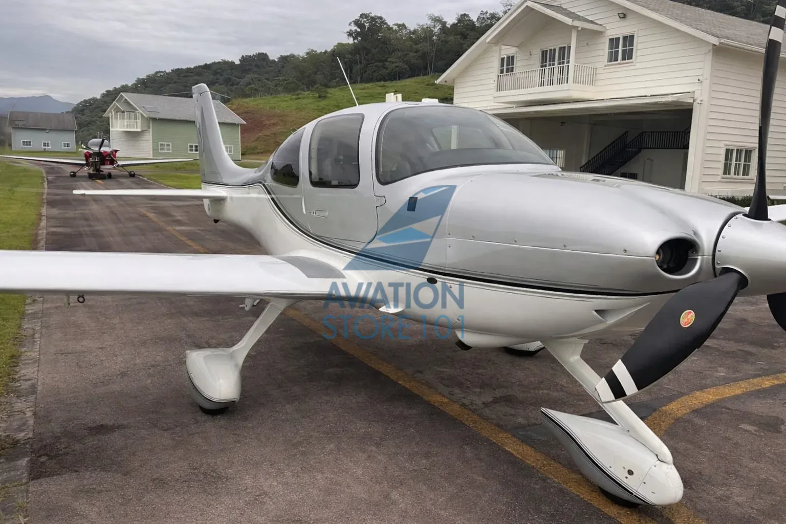 Exterior view of a 1973 Cessna Aircraft C182.