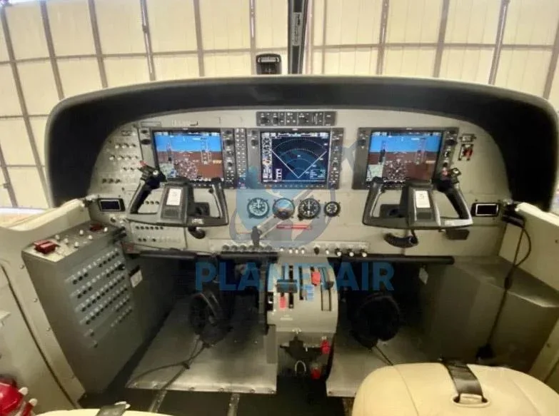 Cockpit and instrument panel of a 2015 Cessna Grand Caravan EX.