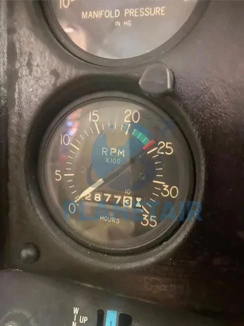 Cockpit and instrument panel of a 1979 Cessna R182RG SKYLANE.