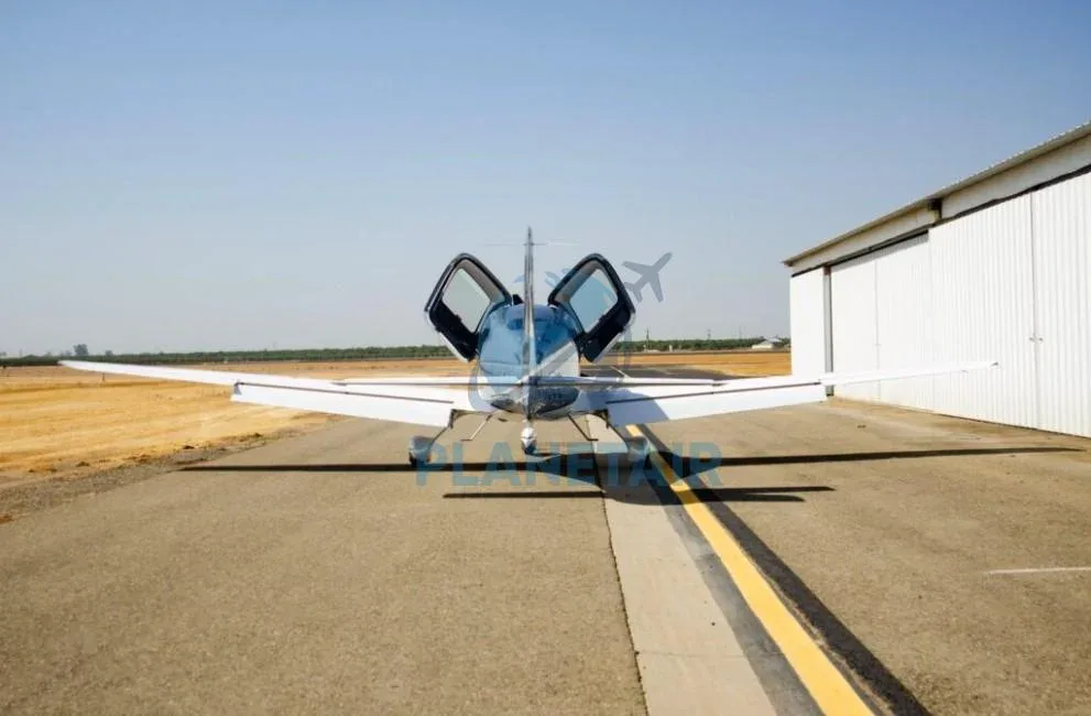 Exterior view of a 2016 Cirrus SR22 GTS.