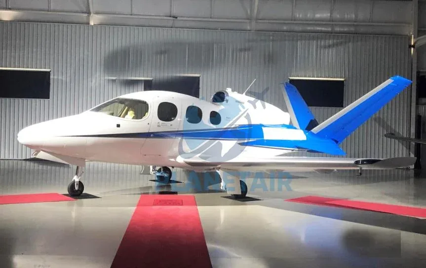 Exterior view of a 2019 Cirrus Vision SF50.