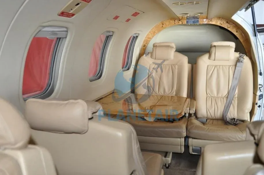 Cabin interior of a 2006 Daher SOCATA 850.