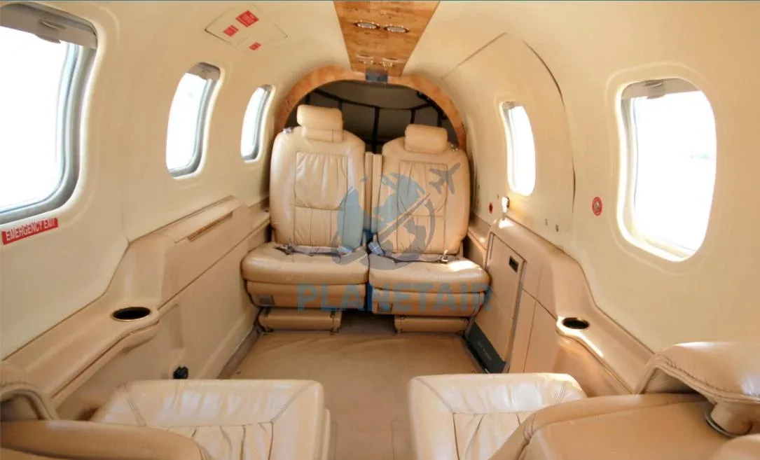 Cabin interior of a 2006 Daher SOCATA TBM 850.