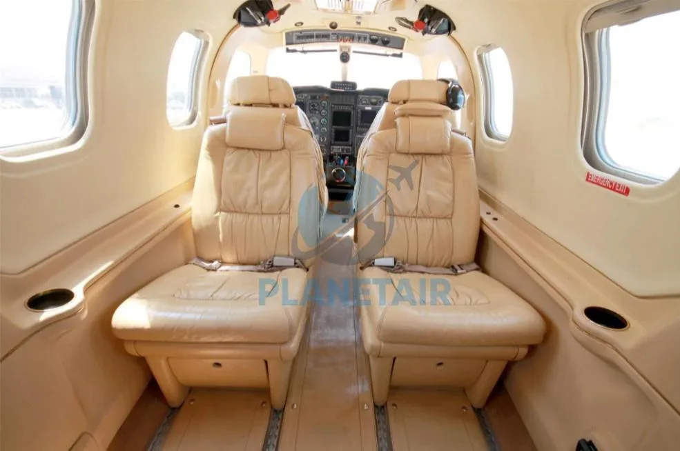 Cabin interior of a 2006 Daher SOCATA TBM 850.