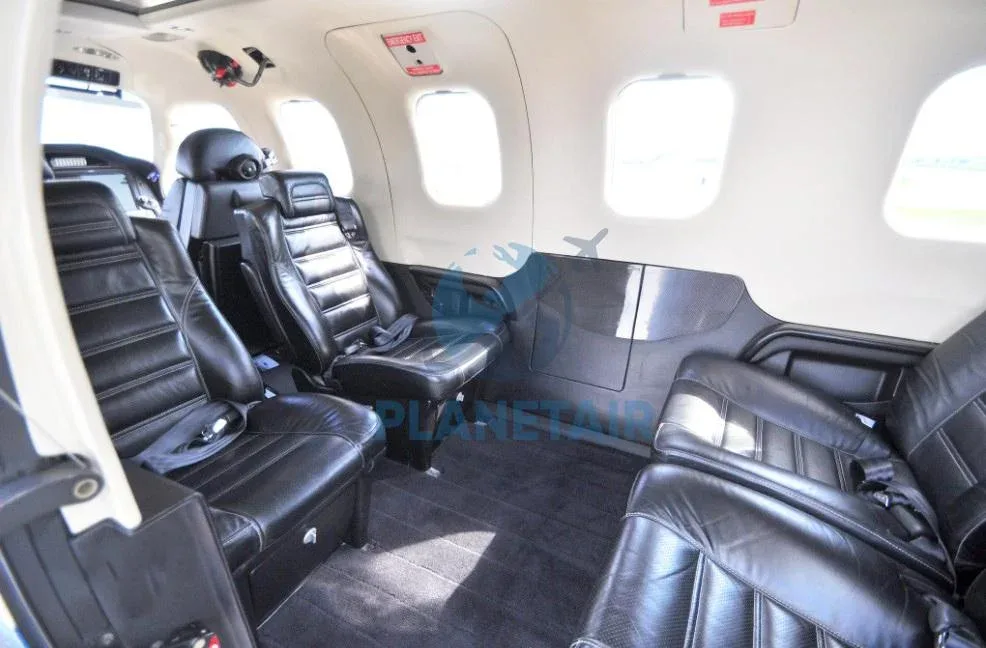 Cabin interior of a 2016 Daher SOCATA TBM 930.