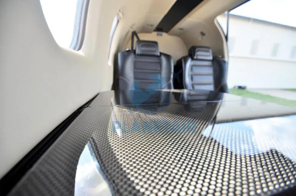 Cabin interior of a 2016 Daher SOCATA TBM 930.