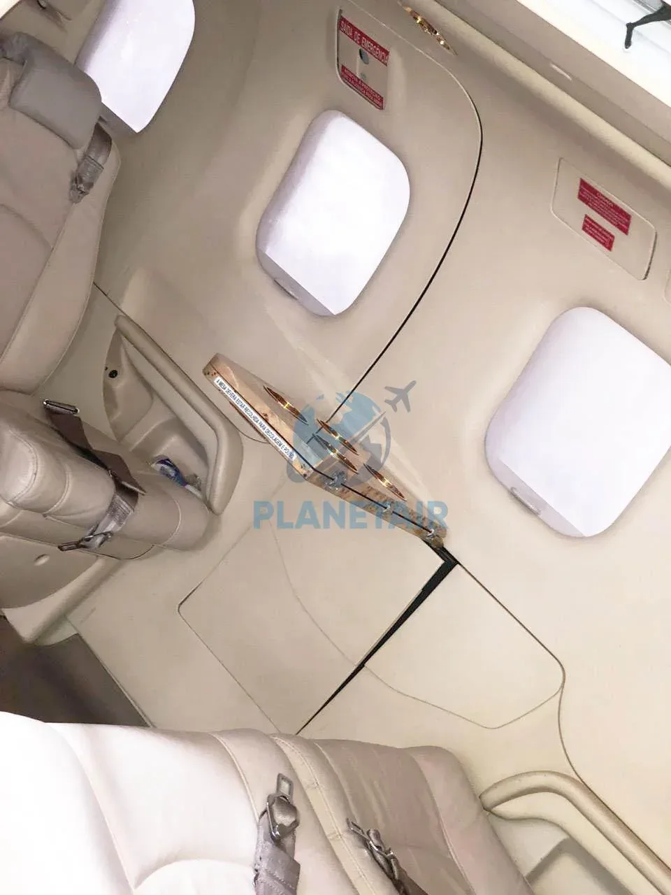 Cabin interior of a 2008 Daher Socata TBM850.
