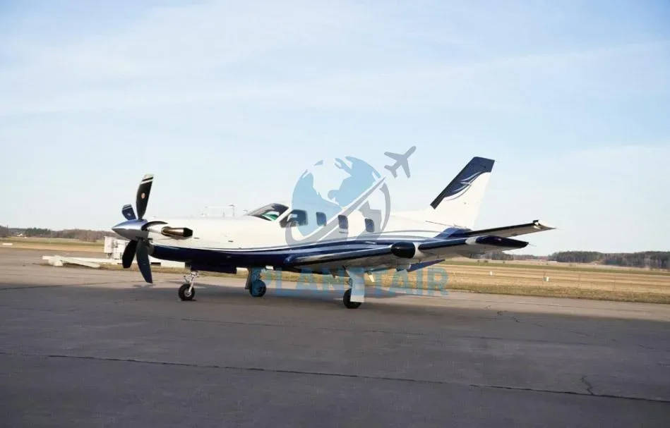 Exterior view of a 2010 Daher Socata TBM850.