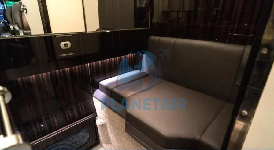 Cabin interior of a 1999 Dassault Falcon 50EX.