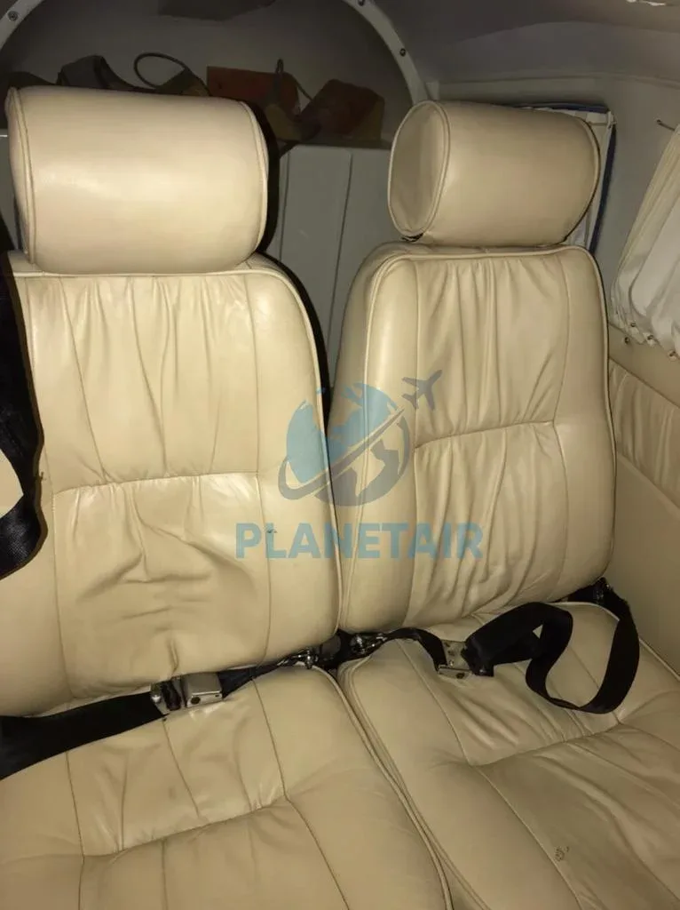 Cabin interior of a 1976 Embraer Corisco Aspirado.