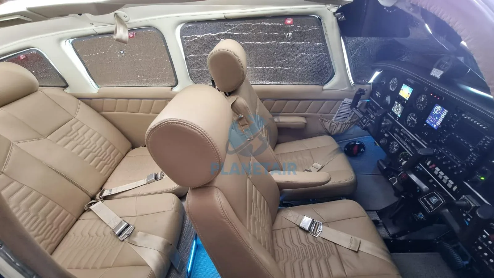 Cabin interior of a 1980 Embraer CORISCO ASPIRADO.